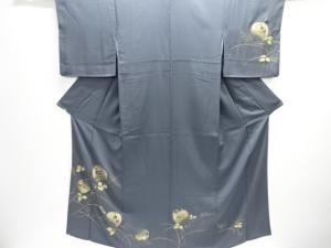 金彩草の実に梅模様刺繍訪問着